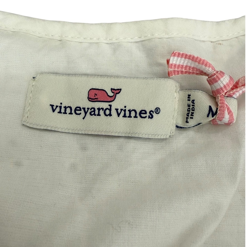 Vineyard Vines NWT Island Eyelet Swing Dress White Cap Medium Bridal Graduation - Picture 2 of 11
